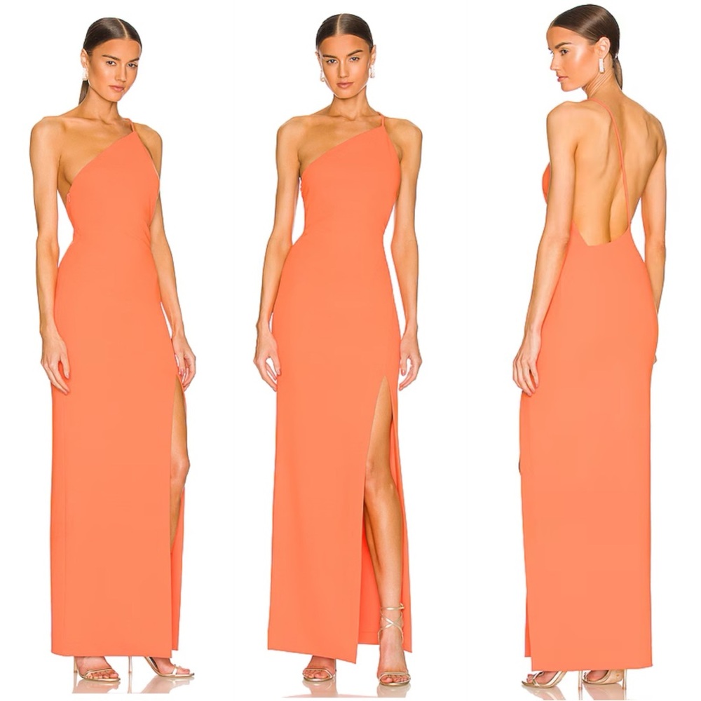 NWT SOLACE London x REVOLVE Petch Maxi Dress in Coral
